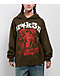Broken Promises Wasted Love Brown Rhinestone Hoodie - Thumbnail image 1 of 4
