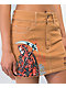 Broken Promises Wheelbarrow Brown Mini Skirt - Thumbnail image 3 of 6