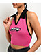 Broken Promises Who Cares Pink Knit Halter Top - Thumbnail image 2 of 5