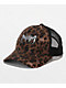 Broken Promises Wild Youth Brown Cheetah Print Trucker Hat - Thumbnail image 1 of 4