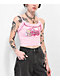 Broken Promises x Happy Bunny Go Away Pink Feather Crop Tank Top - Thumbnail image 5 of 7