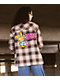 Broken Promises x Happy Bunny Graffiti Brown Flannel Shirt - Thumbnail image 7 of 8