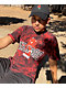 Broken Promises x Hot Stuff Curious Red & Black Tie Dye T-Shirt - Thumbnail image 3 of 4