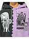 Broken Promises x Junji Ito Medusa Black & Purple Split Dye Hoodie - Thumbnail image 3 of 4