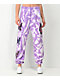 Broken Promises x Santa Cruz Flutter Purple Tie Dye Sweatpants - Thumbnail image 1 of 8