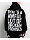 Broken Promises x That's A Awful Lot Of Cough Syrup Classic Black Hoodie - Thumbnail image 2 of 5
