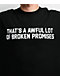 Broken Promises x That's A Awful Lot Of Cough Syrup Classic Black T-Shirt - Thumbnail image 3 of 4