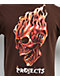 Brooklyn Projects Flame On Brown T-Shirt - Thumbnail image 2 of 2