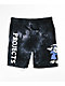 Brooklyn Projects Paradise Lost Black Tie Dye Sweat Shorts - Thumbnail image 1 of 3