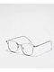 Browline Pretenders Clear Square Glasses - Thumbnail image 1 of 4