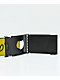 Buckle Down Kanji cinturón tejido amarillo y negro 
