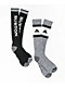 Burton Weekend Midweight Black & Grey 2 Pack Snowboard Socks