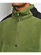 Butter Goods Polartec® Quarter Zip Green & Black Fleece Jacket - Thumbnail image 3 of 6