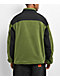 Butter Goods Polartec® Quarter Zip Green & Black Fleece Jacket - Thumbnail image 2 of 6