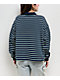 Buttermelon Olive & Navy Stripe Polo Long Sleeve T-Shirt - Thumbnail image 2 of 3