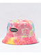 By Samii Ryan Blue, Pink & Yellow Tie Dye Bucket Hat