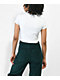 By Samii Ryan Daisy Baby Doll White Crop T-Shirt - Thumbnail image 2 of 3