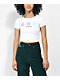 By Samii Ryan Daisy Baby Doll White Crop T-Shirt - Thumbnail image 1 of 3