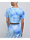 By Samii Ryan Daydreamer Blue Tie Dye Crop T-Shirt - Thumbnail image 3 of 4