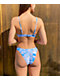 By Samii Ryan Felt Cute Blue Tie Dye High Leg Bikini Bottom
