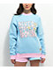 By Samii Ryan Smiley Never Stop Pink & Blue Crewneck Sweatshirt