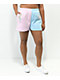 By Samii Ryan Smiley Never Stop Pink & Blue Split Sweat Shorts