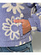 Cali 1850 Floral Periwinkle Sherpa Zip Hoodie - Thumbnail image 4 of 4