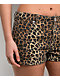 Cali 1850 Leopard Low Rise Micro Shorts - Thumbnail image 3 of 4