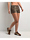 Cali 1850 Leopard Low Rise Micro Shorts - Thumbnail image 1 of 4