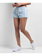 Cali 1850 Light Blue Track Shorts - Thumbnail image 3 of 5