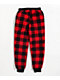 Cali 1850 Sherpa Plaid Red & Black Jogger Sweatpants - Thumbnail image 7 of 7