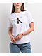 Calvin Klein Classic Logo White T-Shirt - Thumbnail image 1 of 3