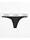 Calvin Klein Core Black Thong Underwear - Thumbnail image 1 of 2