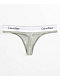 Calvin Klein Core Grey Thong Underwear - Thumbnail image 2 of 2