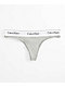 Calvin Klein Core Grey Thong Underwear - Thumbnail image 1 of 2