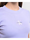 Calvin Klein Monogram Lavender Crop T-Shirt - Thumbnail image 2 of 3