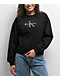 Calvin Klein Monologo Black Crewneck Sweatshirt - Thumbnail image 1 of 2