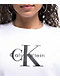 Calvin Klein Monologo White Crewneck Sweatshirt - Thumbnail image 2 of 2