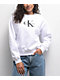 Calvin Klein Monologo White Crewneck Sweatshirt - Thumbnail image 1 of 2