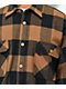 Camisa de franela a cuadros marrón pesada Rothco