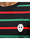 Camiseta de punto de rayas negras enmascarada DGK