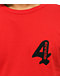 Camiseta roja con el logotipo de 4Hunnid 4H
