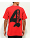 Camiseta roja con el logotipo de 4Hunnid 4H