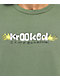 Camiseta verde de Krooked Hands On Army