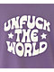Can't Blame The Youth Unfuck The World Purple Wash T-Shirt - Thumbnail image 2 of 2