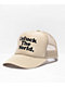 Can't Blame The Youth Unfuck The World Tan Trucker Hat - Thumbnail image 1 of 2