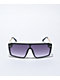 Carryson Black Shield Sunglasses