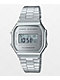 Casio A168WEM-7VT Vintage All Silver Digital Watch - Thumbnail image 1 of 3