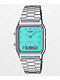 Casio AQ230A-2A2VT Silver & Teal Analog Watch - Thumbnail image 1 of 2