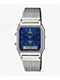 Casio AQ230EM-2A Silver & Blue Analog & Digital Watch - Thumbnail image 3 of 6